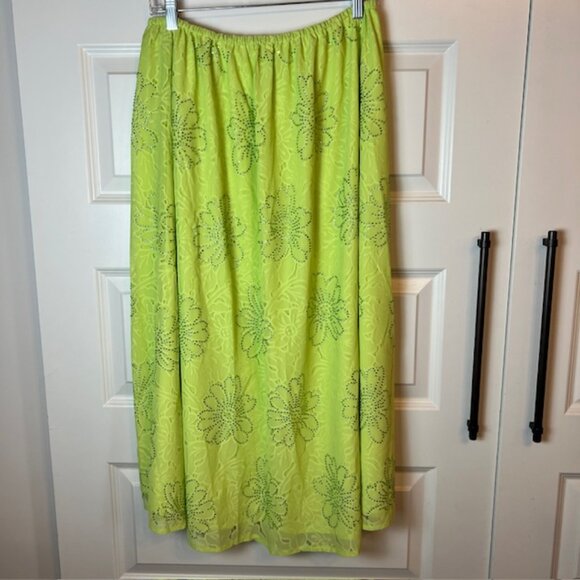 For Love And Lemons Anna 2 Piece Bodysuit Skirt Maxi Dress Neon $348 NWT Sz M - Picture 6 of 11